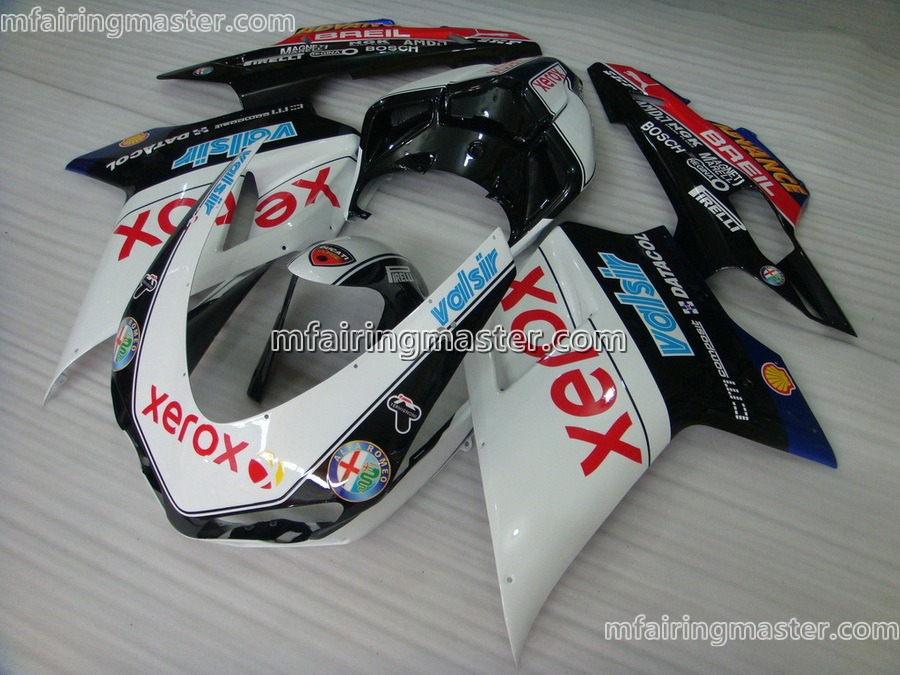 (image for) Fit for Ducati 1098 848 1198 2007 2008 2009 2010 2011 2012 fairing kit injection molding Xerox white black