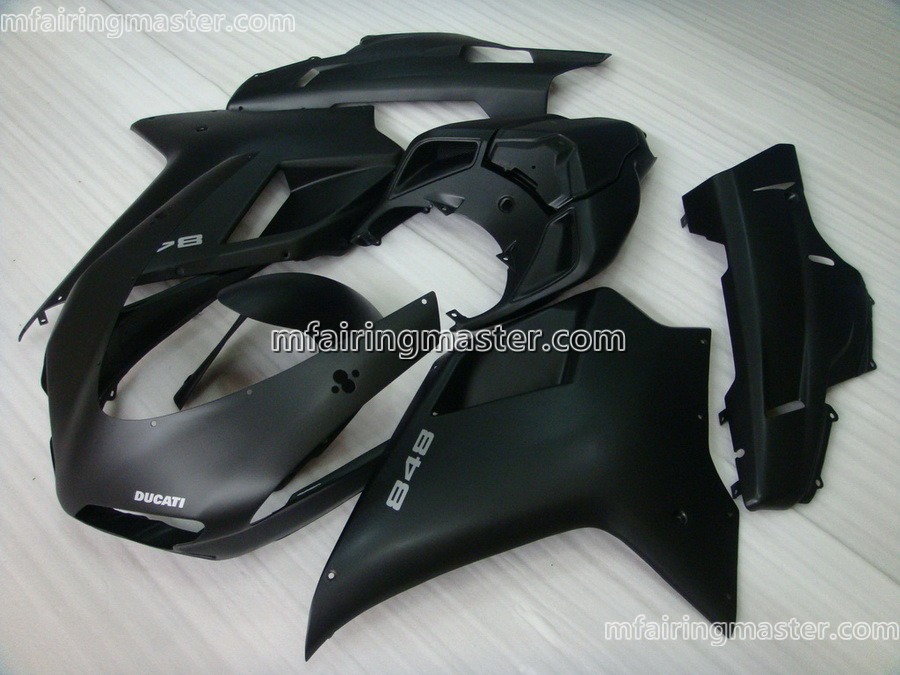 (image for) Fit for Ducati 1098 848 1198 2007 2008 2009 2010 2011 2012 fairing kit injection molding Matte black