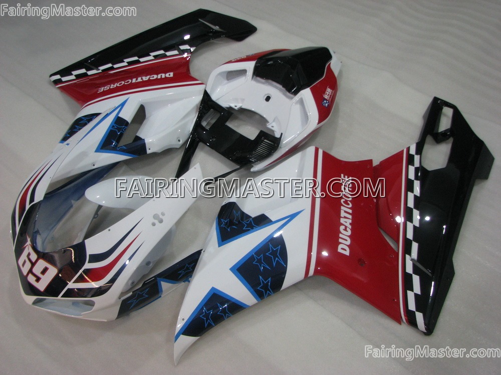 (image for) Injection molding fairing kits fit for Ducati 1098 848 1198 2007 - 2011 2012 135