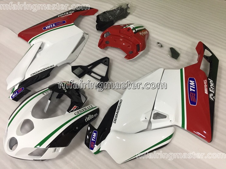 (image for) Fit for Ducati 999 749 2003 2004 fairing kit injection molding Enel red white