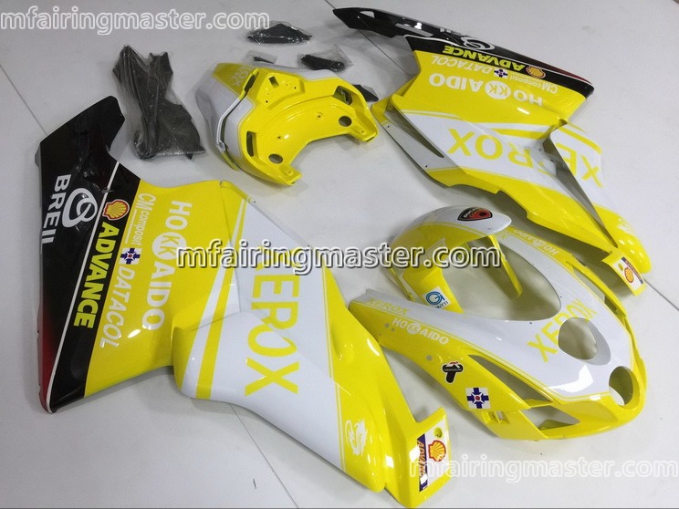 (image for) Fit for Ducati 999 749 2003 2004 fairing kit injection molding Xerox yellow white