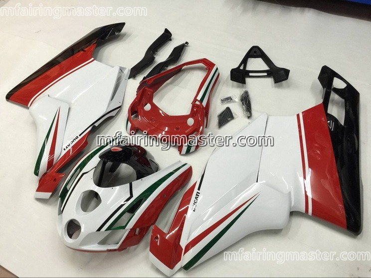 (image for) Fit for Ducati 999 749 2003 2004 fairing kit injection molding Red white black