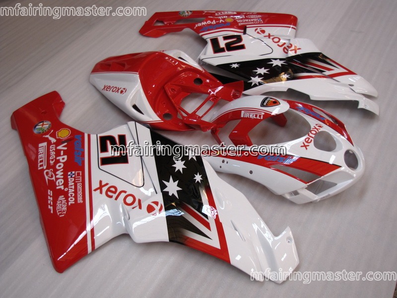 (image for) Fit for Ducati 999 749 2003 2004 fairing kit injection molding Xerox red white black