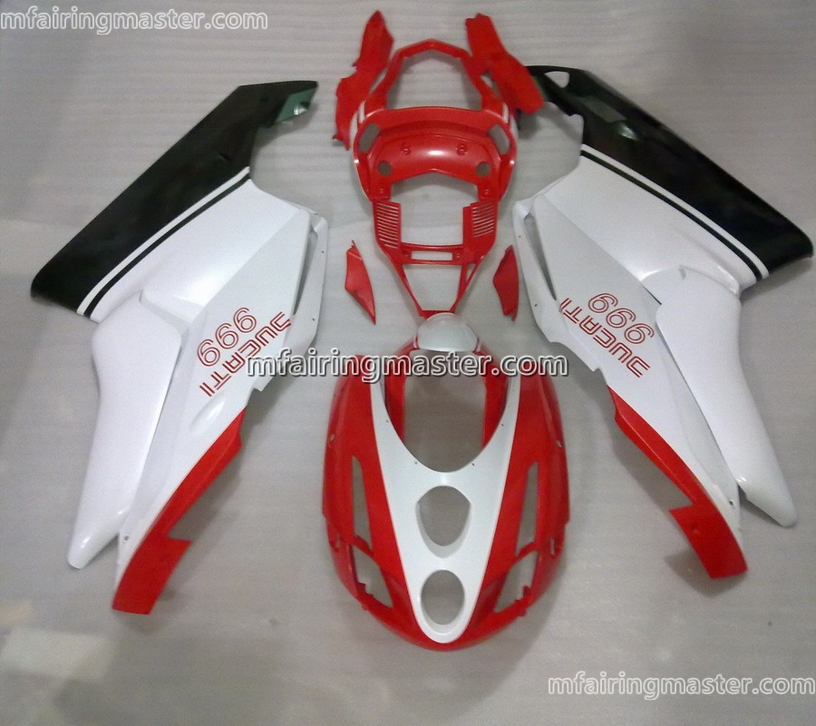 (image for) Fit for Ducati 999 749 2003 2004 fairing kit injection molding Red white black