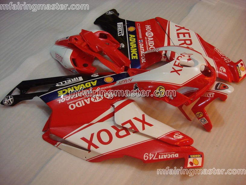 (image for) Fit for Ducati 999 749 2005 2006 fairing kit injection molding Xerox red white