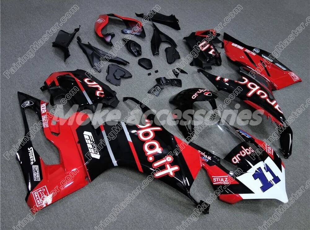 (image for) Fairing kit fit for Ducati Panigale V2 2020-2023 red black 107