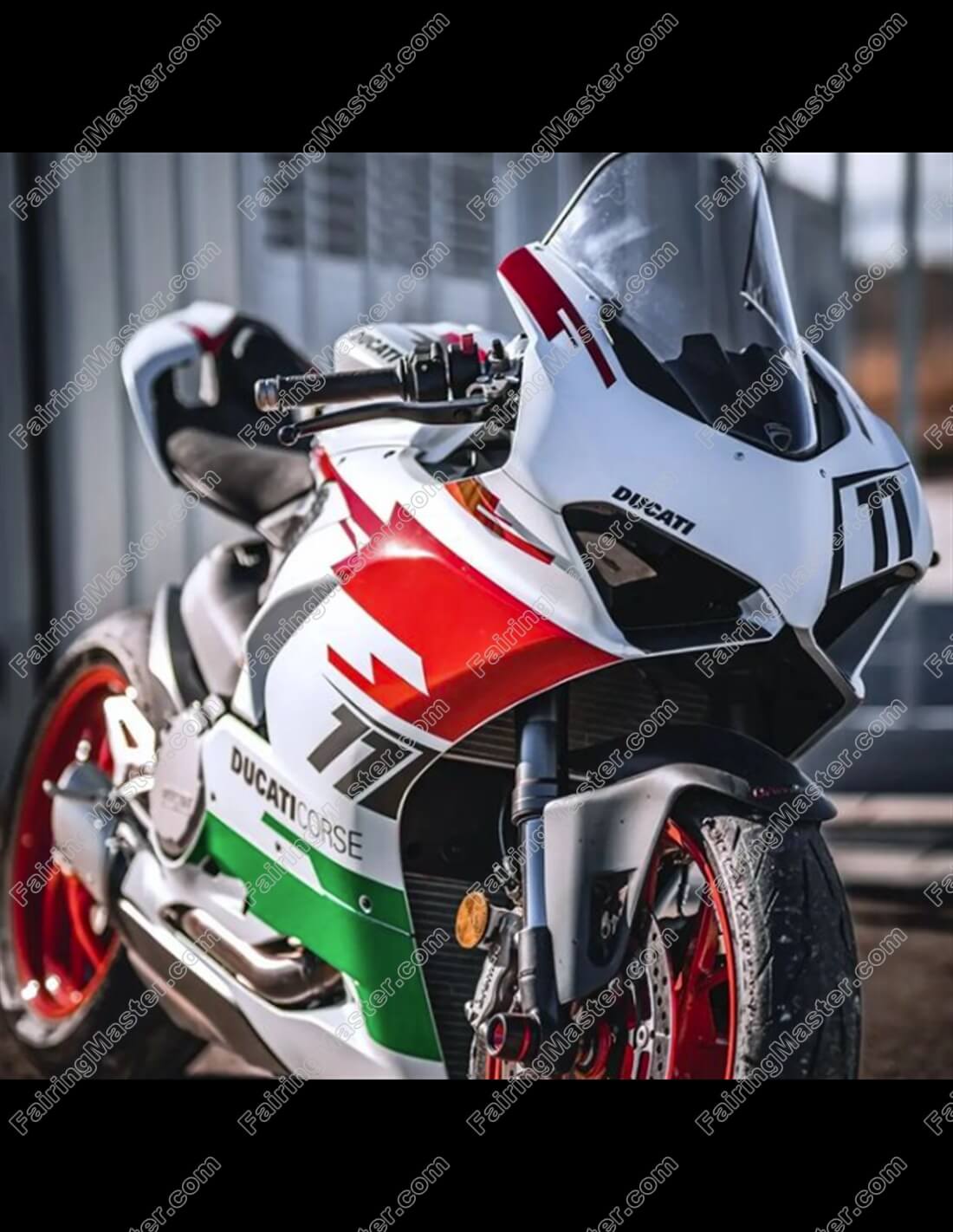 (image for) Fairing kit fit for Ducati Panigale V2 2020-2023 white red green 112