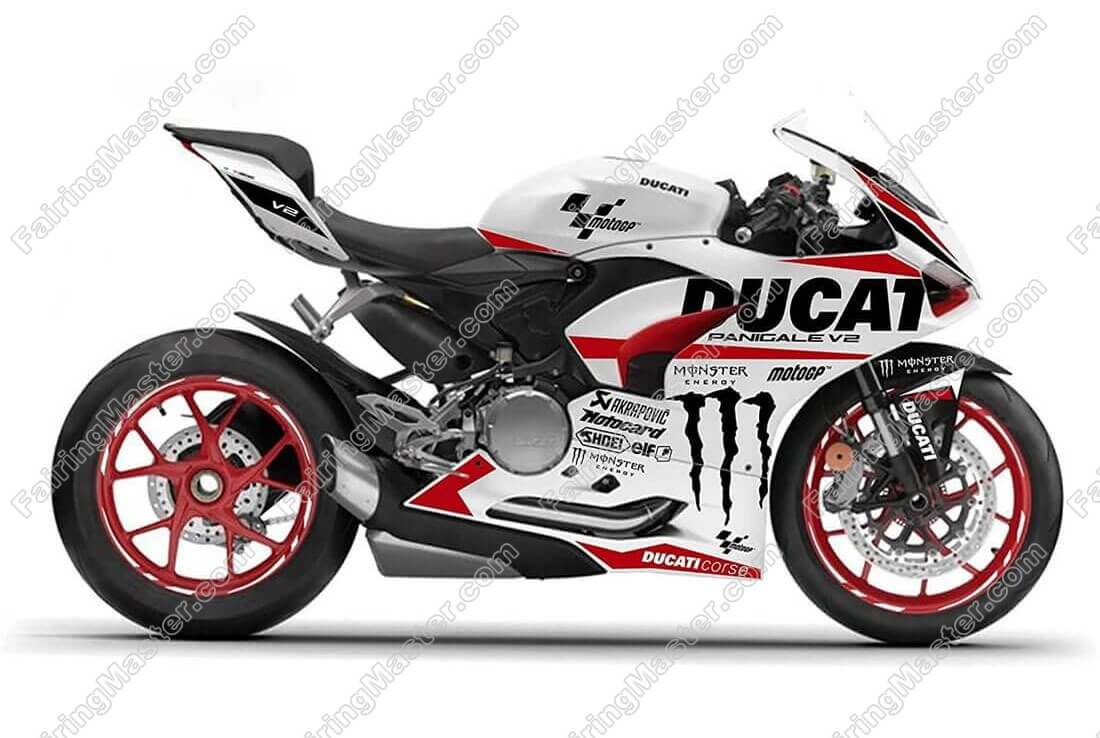 (image for) Fairing kit fit for Ducati Panigale V2 2020-2023 white red black 115