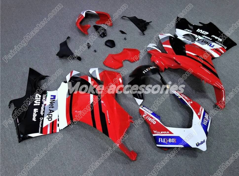 (image for) Fairing kit fit for Ducati Panigale V4 V4S 2018 2019 red white black 103