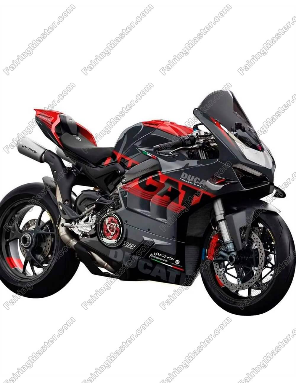 (image for) Fairing kit fit for Ducati Panigale V4 V4S 2022-2024 red black 103