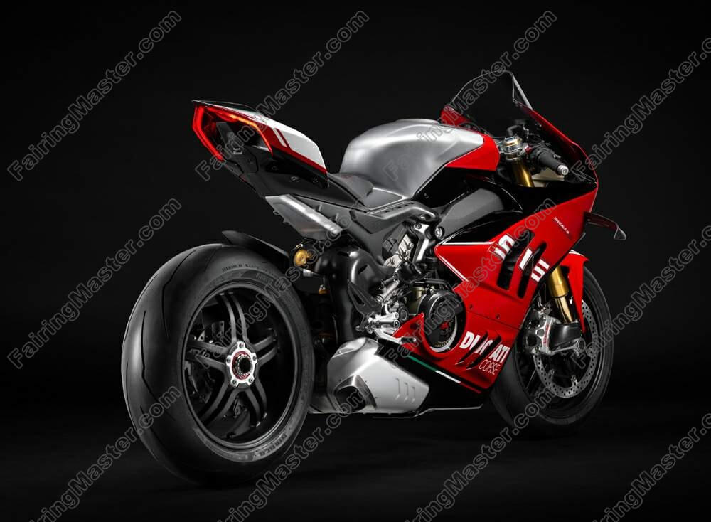 (image for) Fairing kit fit for Ducati Panigale V4 V4S 2022-2024 silver red white 104