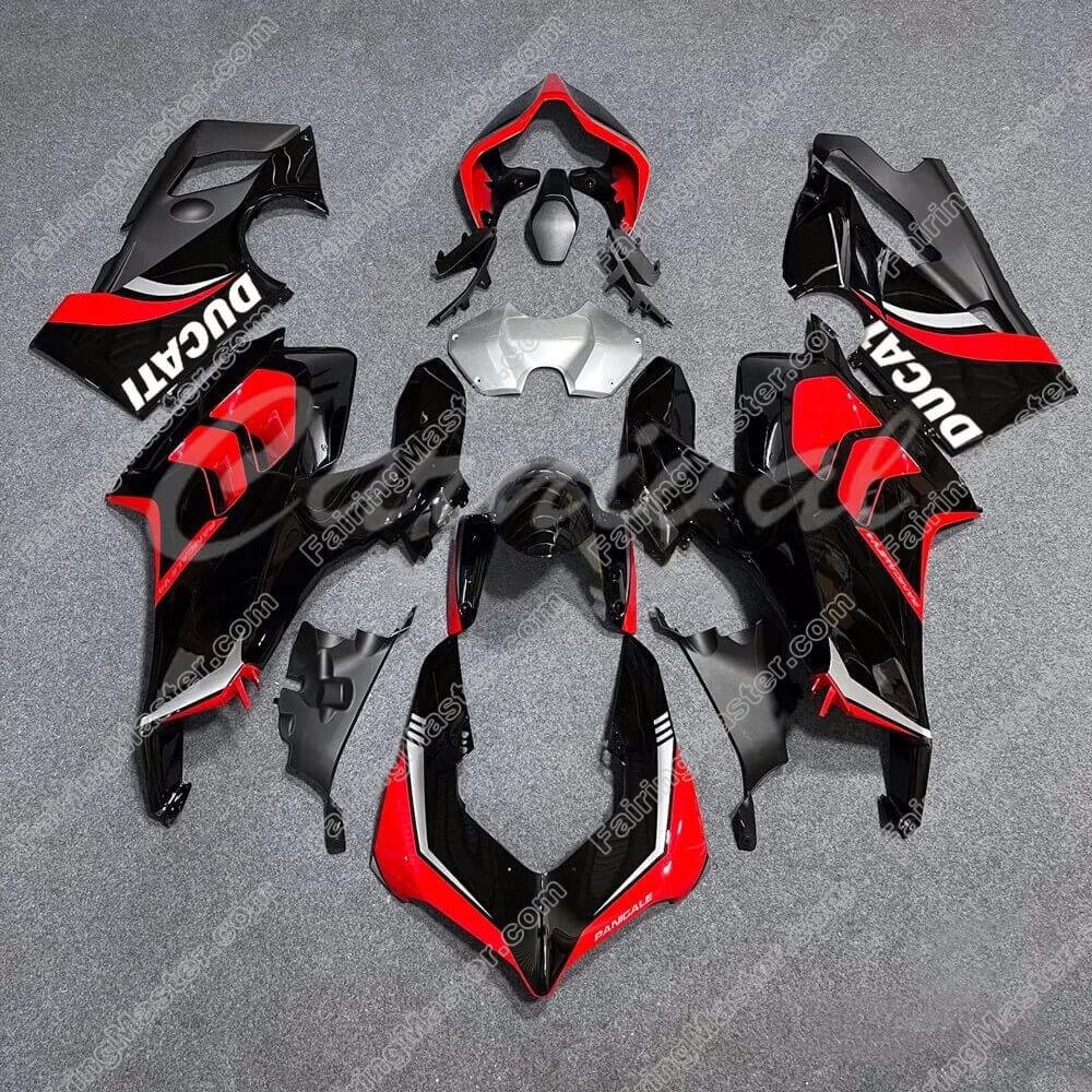 (image for) Fairing kit fit for Ducati Panigale V4 V4S V4SP 2020 2021 black red 102