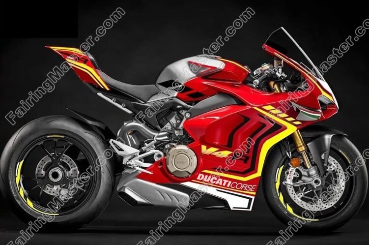 (image for) Fairing kit fit for Ducati Panigale V4 V4S V4SP 2020 2021 yellow red 105