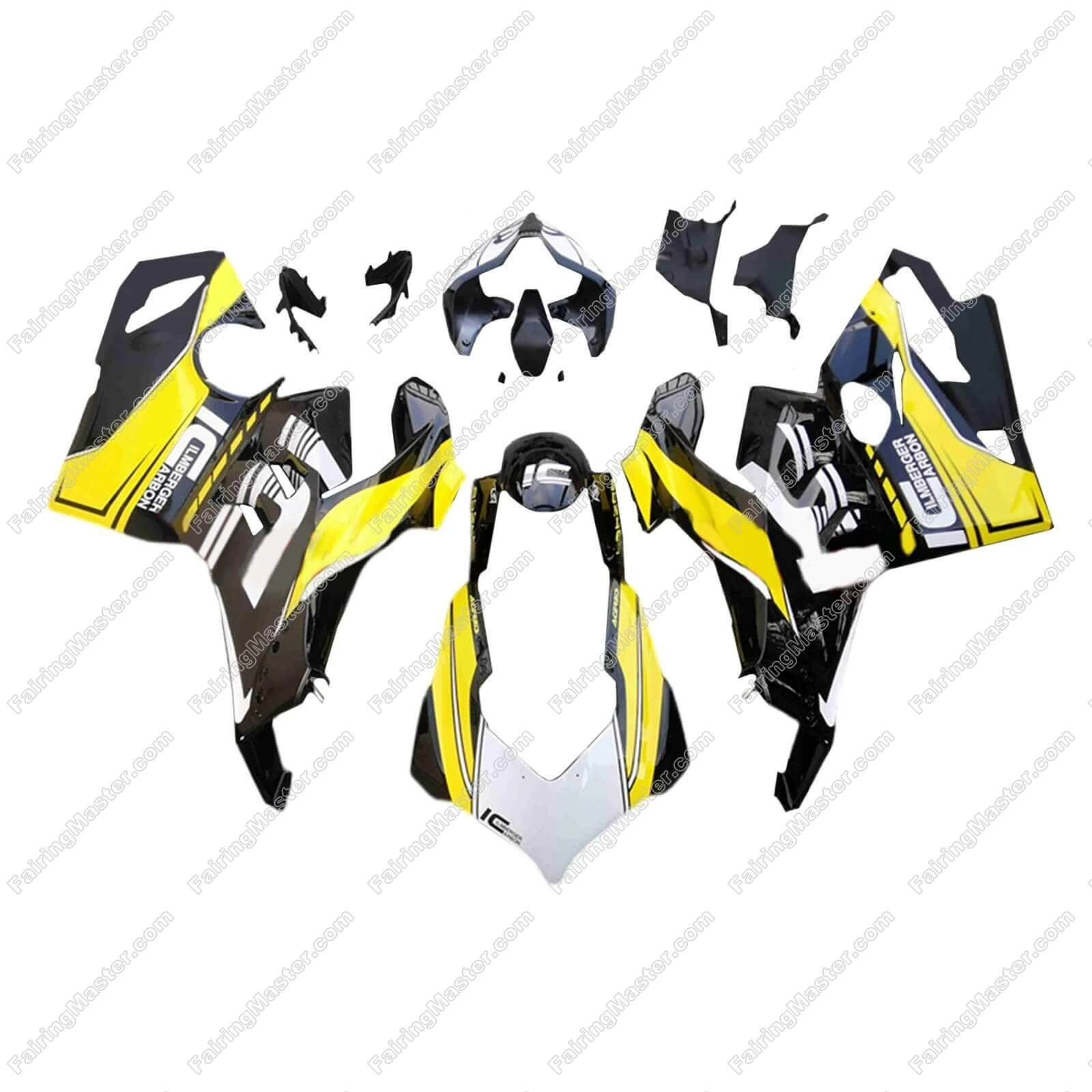 (image for) Fairing kit fit for Ducati Panigale V4 V4S V4SP 2020 2021 yellow white black 107