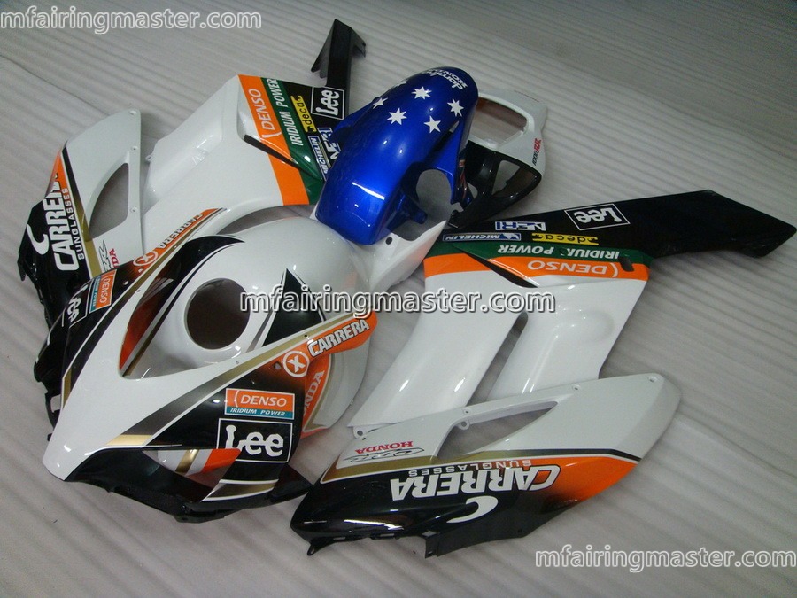 (image for) Fit for Honda CBR1000RR 2004 2005 fairing kit injection molding Carrera white black