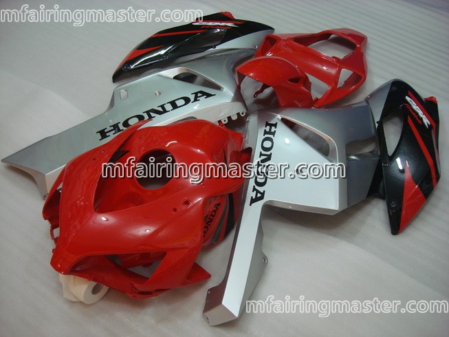 (image for) Fit for Honda CBR1000RR 2004 2005 fairing kit injection molding Red silver