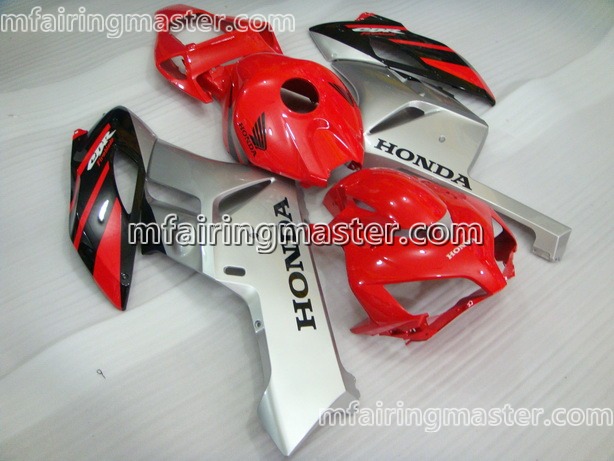 (image for) Fit for Honda CBR1000RR 2004 2005 fairing kit injection molding Red silver