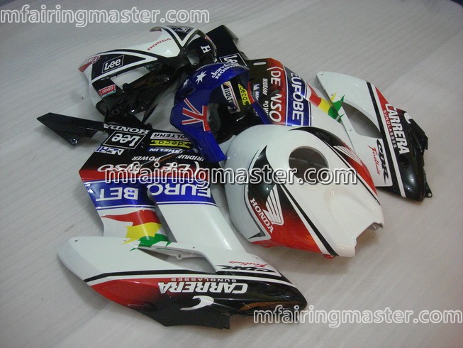 (image for) Fit for Honda CBR1000RR 2004 2005 fairing kit injection molding Eurobet white black