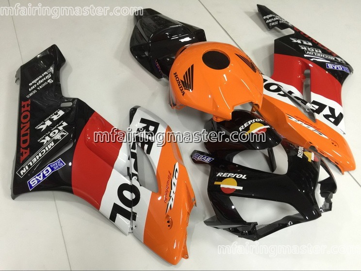 (image for) Fit for Honda CBR1000RR 2004 2005 fairing kit injection molding Repsol black orange