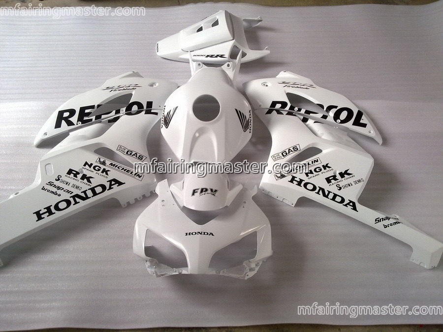 (image for) Fit for Honda CBR1000RR 2004 2005 fairing kit injection molding Repsol white