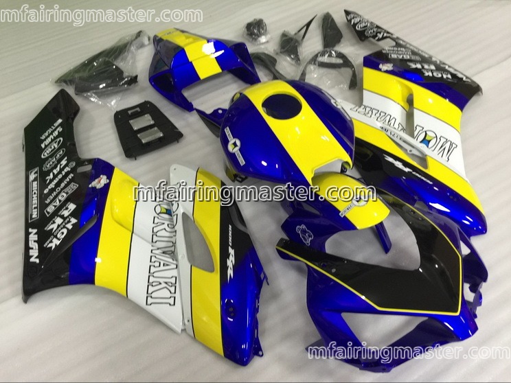 (image for) Fit for Honda CBR1000RR 2004 2005 fairing kit injection molding Yellow blue