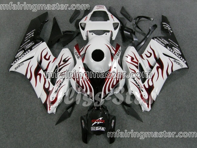 (image for) Fit for Honda CBR1000RR 2004 2005 fairing kit injection molding Red flames white