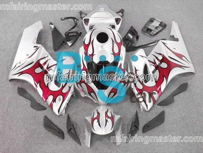 (image for) Fit for Honda CBR1000RR 2004 2005 fairing kit injection molding Red silver