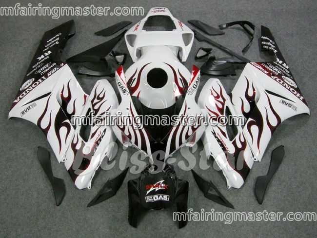 (image for) Fit for Honda CBR1000RR 2004 2005 fairing kit injection molding Flames white