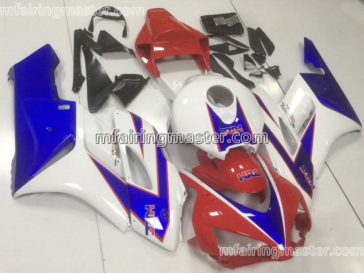 (image for) Fit for Honda CBR1000RR 2004 2005 fairing kit injection molding HRC blue white