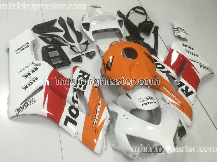 (image for) Fit for Honda CBR1000RR 2004 2005 fairing kit injection molding Repsol white