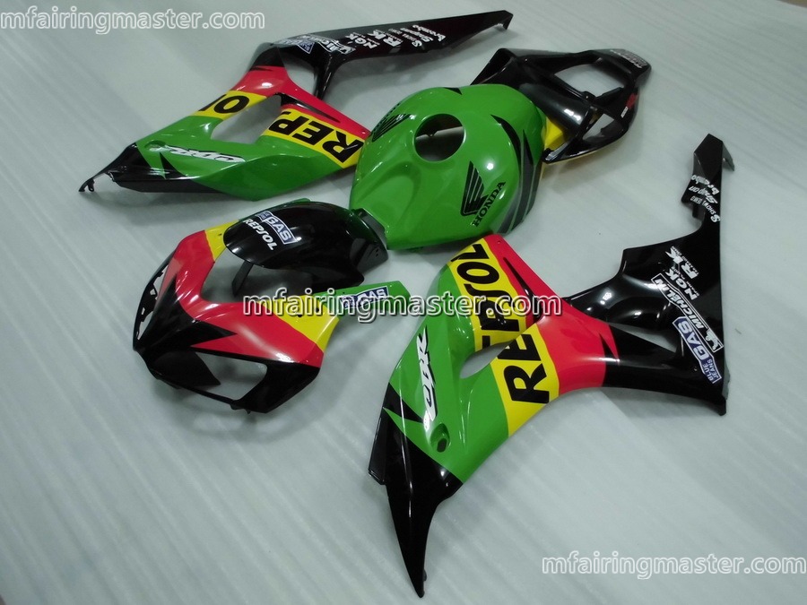 (image for) Fit for Honda CBR1000RR 2006 2007 fairing kit injection molding Repsol green