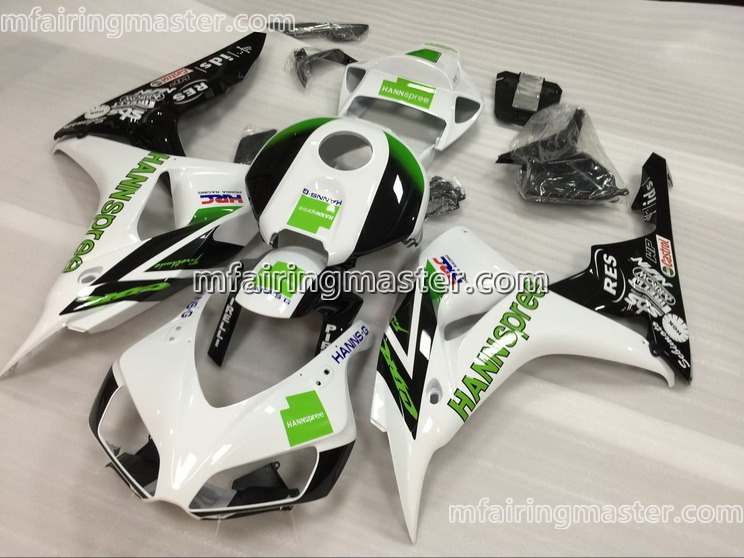 (image for) Fit for Honda CBR1000RR 2006 2007 fairing kit injection molding Hannspree white