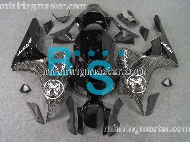 (image for) Fit for Honda CBR1000RR 2006 2007 fairing kit injection molding Black grey