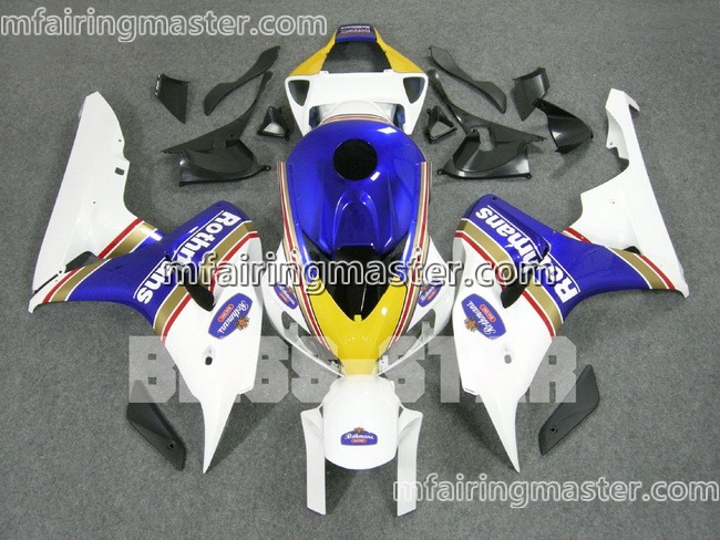 (image for) Fit for Honda CBR1000RR 2006 2007 fairing kit injection molding Rothmans white blue