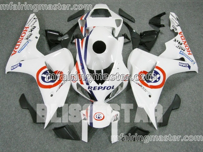 (image for) Fit for Honda CBR1000RR 2006 2007 fairing kit injection molding Repsol white