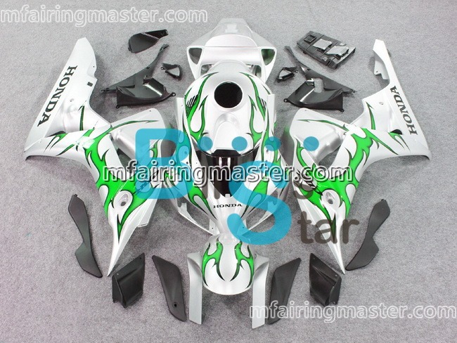 (image for) Fit for Honda CBR1000RR 2006 2007 fairing kit injection molding Green silver