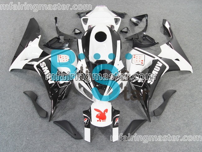 (image for) Fit for Honda CBR1000RR 2006 2007 fairing kit injection molding Smuv black white