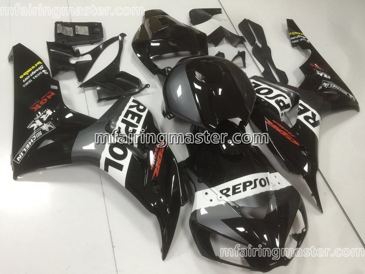 (image for) Fit for Honda CBR1000RR 2006 2007 fairing kit injection molding Repsol black white