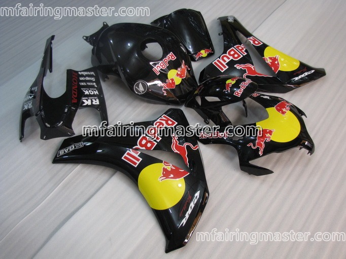 (image for) Fit for Honda CBR1000RR 2008 2009 2010 2011 fairing kit injection molding Black red bull