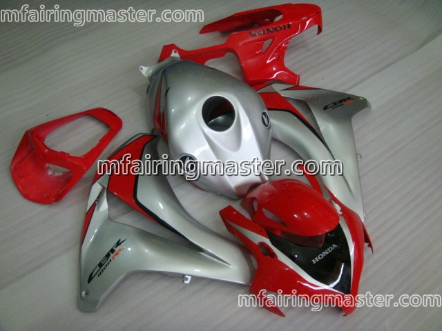 (image for) Fit for Honda CBR1000RR 2008 2009 2010 2011 fairing kit injection molding Red silver