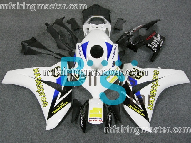 (image for) Fit for Honda CBR1000RR 2008 2009 2010 2011 fairing kit injection molding Hannspree white