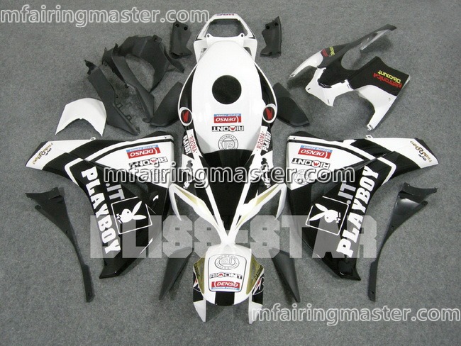 (image for) Fit for Honda CBR1000RR 2008 2009 2010 2011 fairing kit injection molding Playboy white black