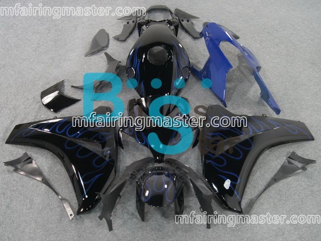 (image for) Fit for Honda CBR1000RR 2008 2009 2010 2011 fairing kit injection molding Blue flame black