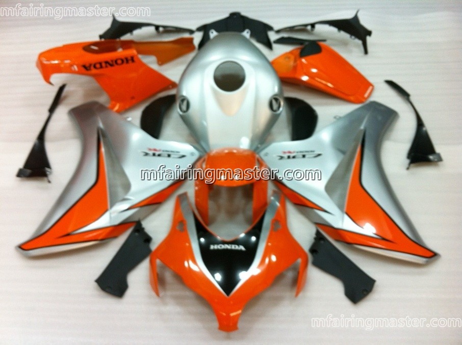 (image for) Fit for Honda CBR1000RR 2008 2009 2010 2011 fairing kit injection molding Silver red