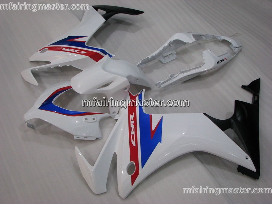 (image for) Fit for Honda CBR500R 2013 2014 2015 fairing kit injection molding Red white
