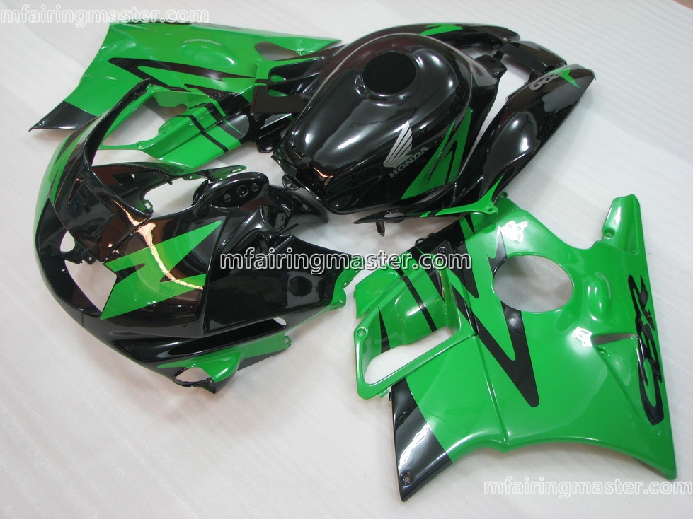 (image for) Fit for Honda CBR600 F2 1991 1992 1993 1994 fairing kit Green black