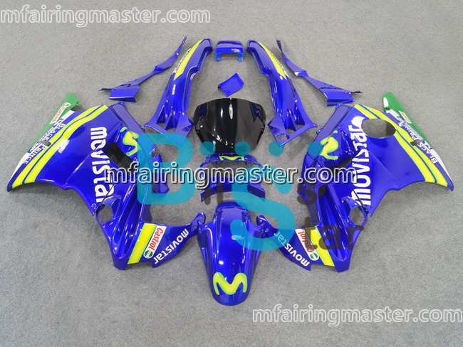 (image for) Fit for Honda CBR600 F2 1991 1992 1993 1994 fairing kit Movistar blue