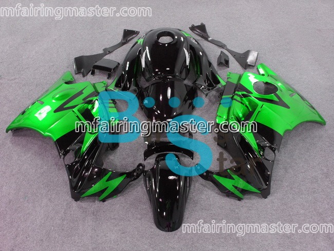 (image for) Fit for Honda CBR600 F2 1991 1992 1993 1994 fairing kit Green balck