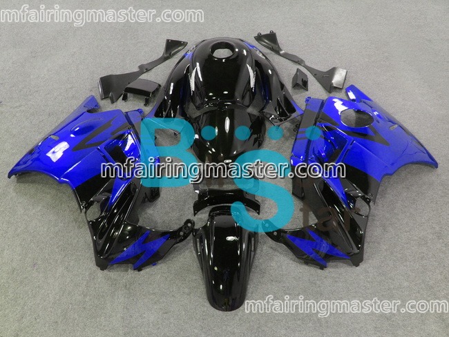 (image for) Fit for Honda CBR600 F2 1991 1992 1993 1994 fairing kit Blue black