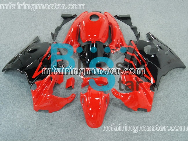 (image for) Fit for Honda CBR600 F2 1991 1992 1993 1994 fairing kit Red black no decals